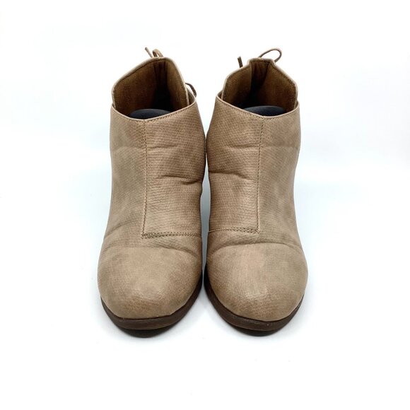 Beige Ankle Leather Boots - Picture 5 of 8